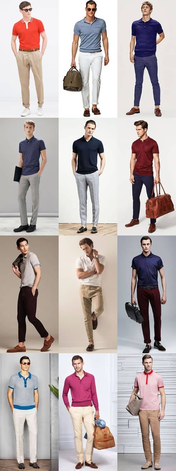 how to wear polo shirt with casuals