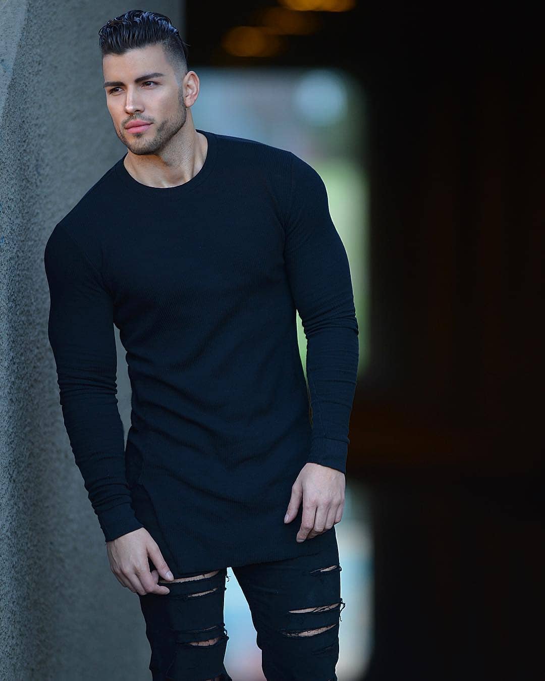 10 Cool Black On Black Outfit Ideas For MEN - Lad N Lady